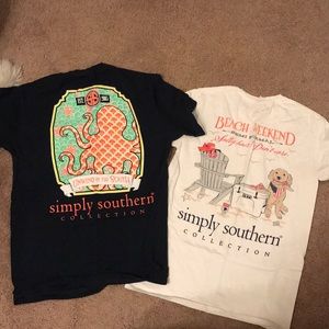 Pair of Simply southern T-shirt’s